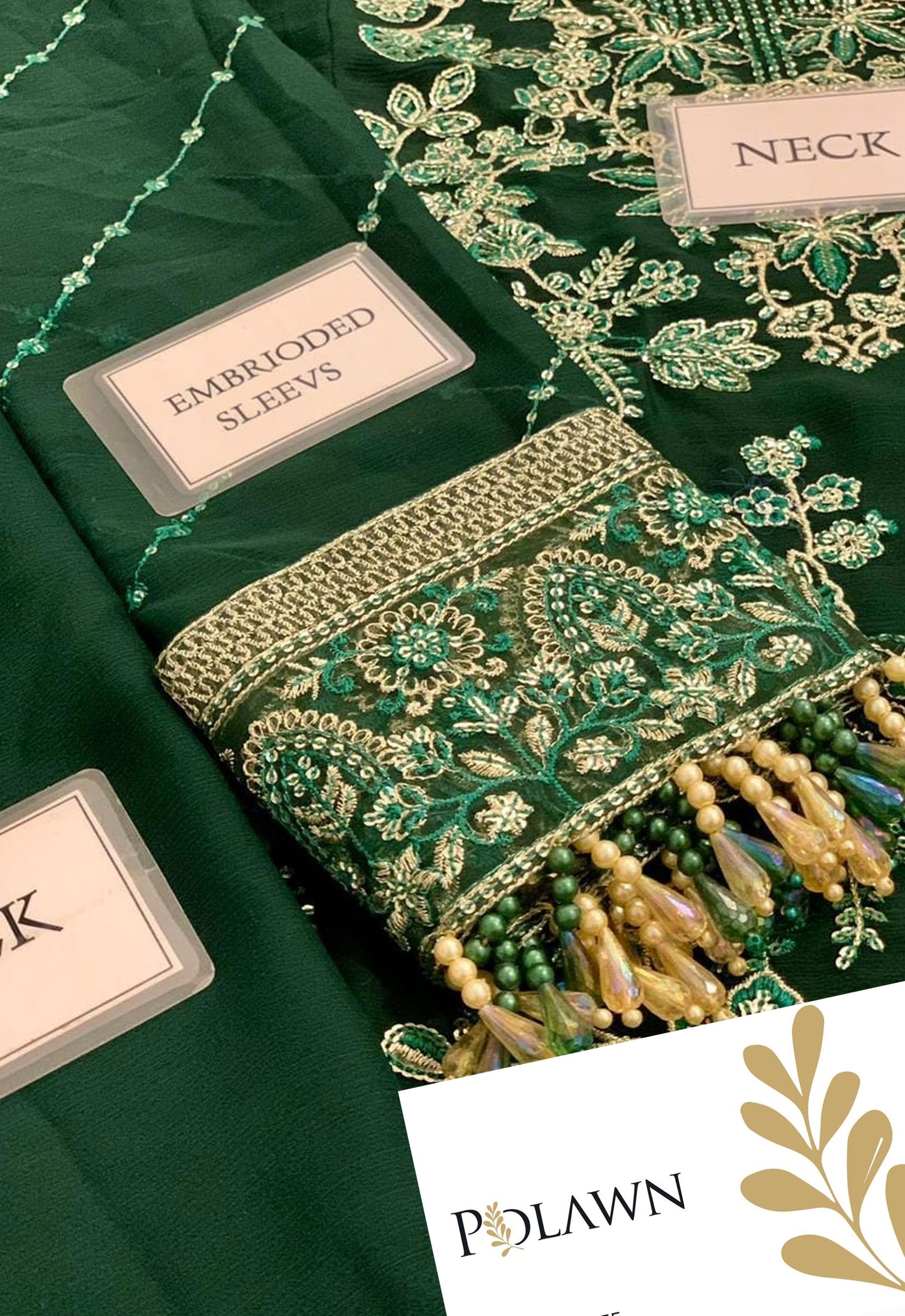 Embroidered Chiffon 3 Piece Unstitched Suit SC-CT 25004-25 - Party Wear