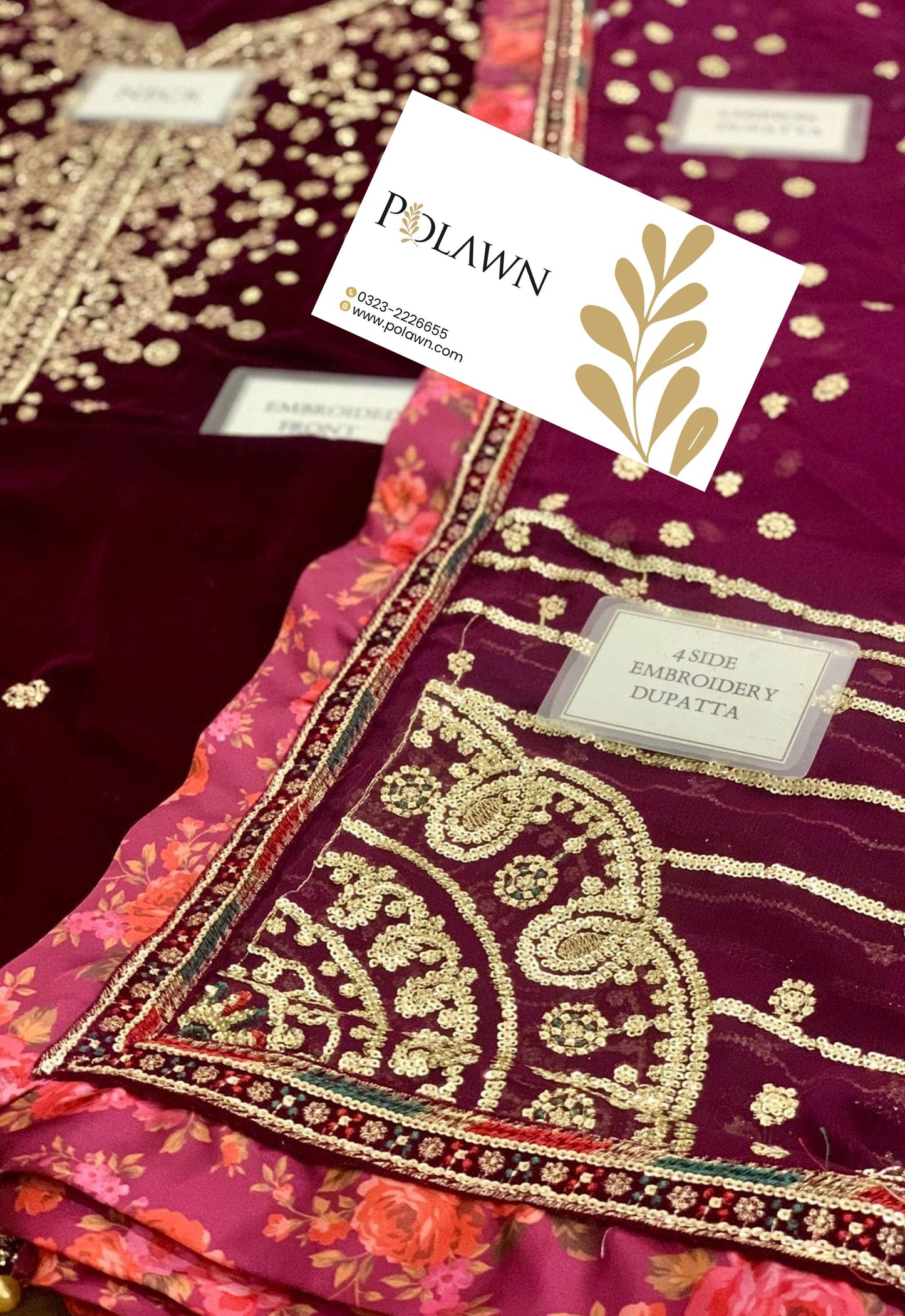 Embroidered Unstitched 3 Piece Velvet Suit JV-CVF-D05-25 - Party Wear