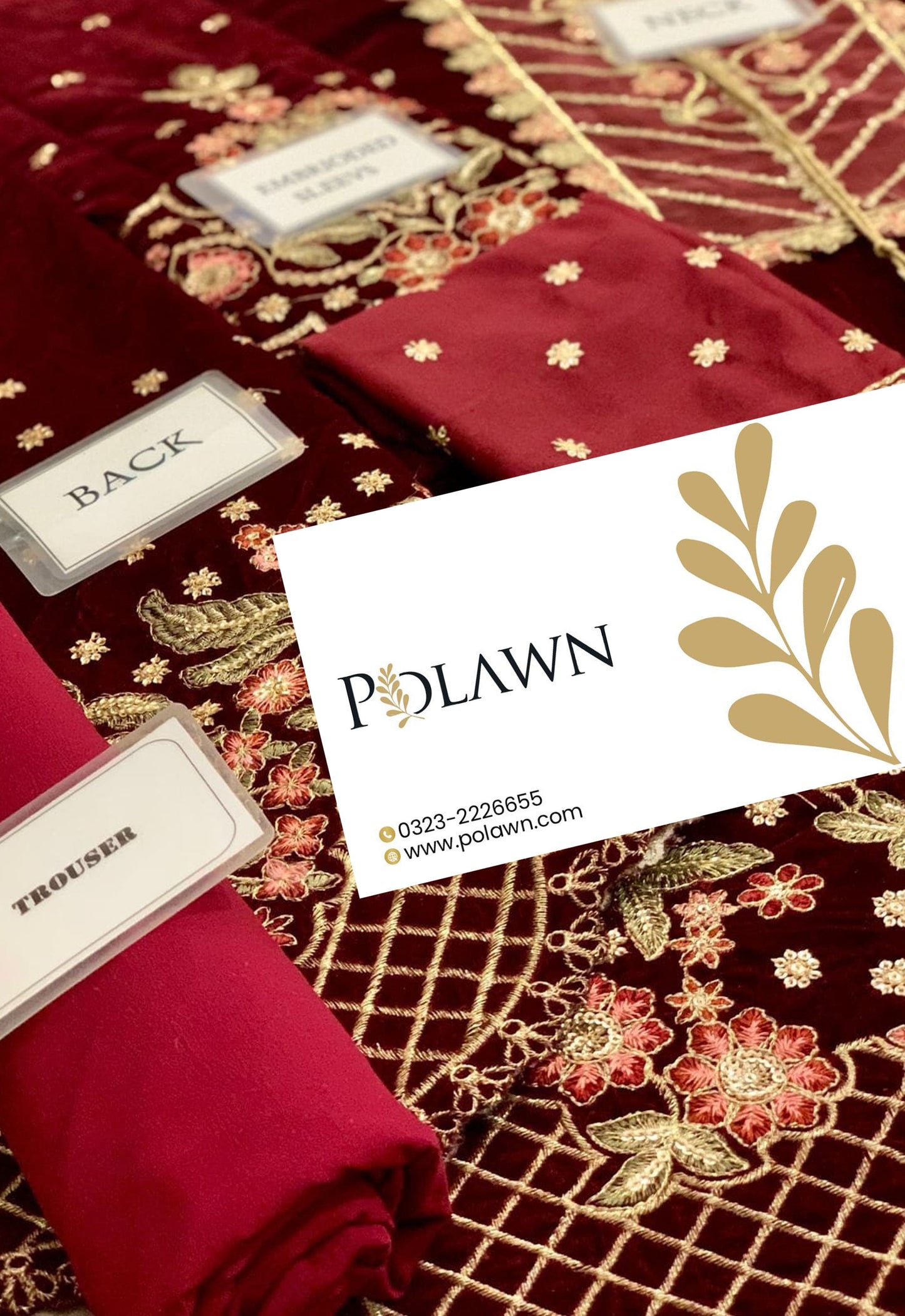 Embroidered Unstitched 3 Piece Velvet Suit EAV-KANWAL-25 - Party Wear