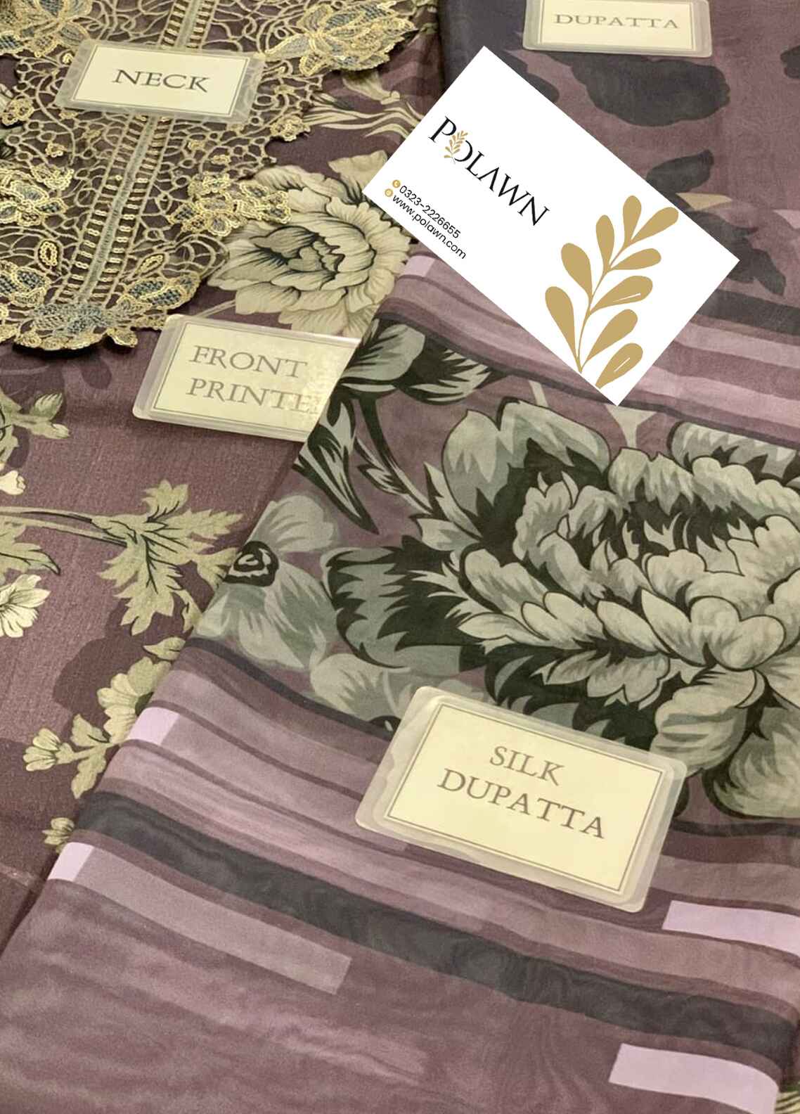 Embroidered Lawn 3 Piece Unstitched Suit IL-UE-349 - Summer Collection