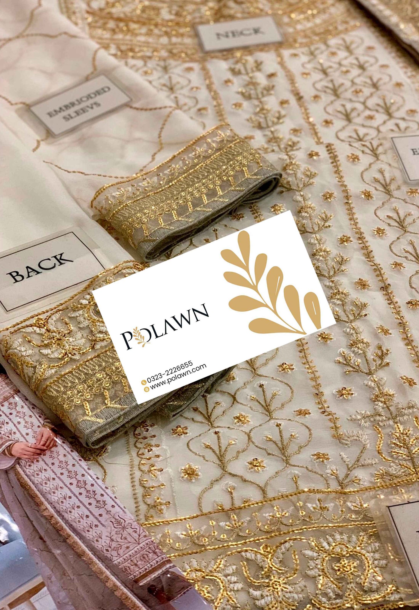 Embroidered Chiffon 3 Piece Unstitched Suit AJCF-D17-25 - Party Wear