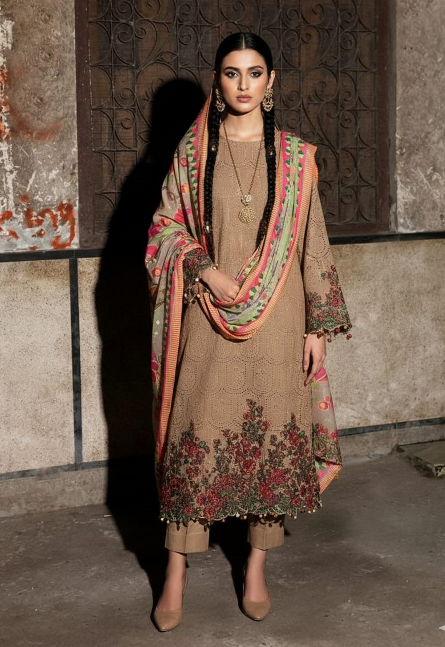 Embroidered Lawn 3 Piece Unstitched Suit JL-HU-STELLAR-B-25 - Summer Collection