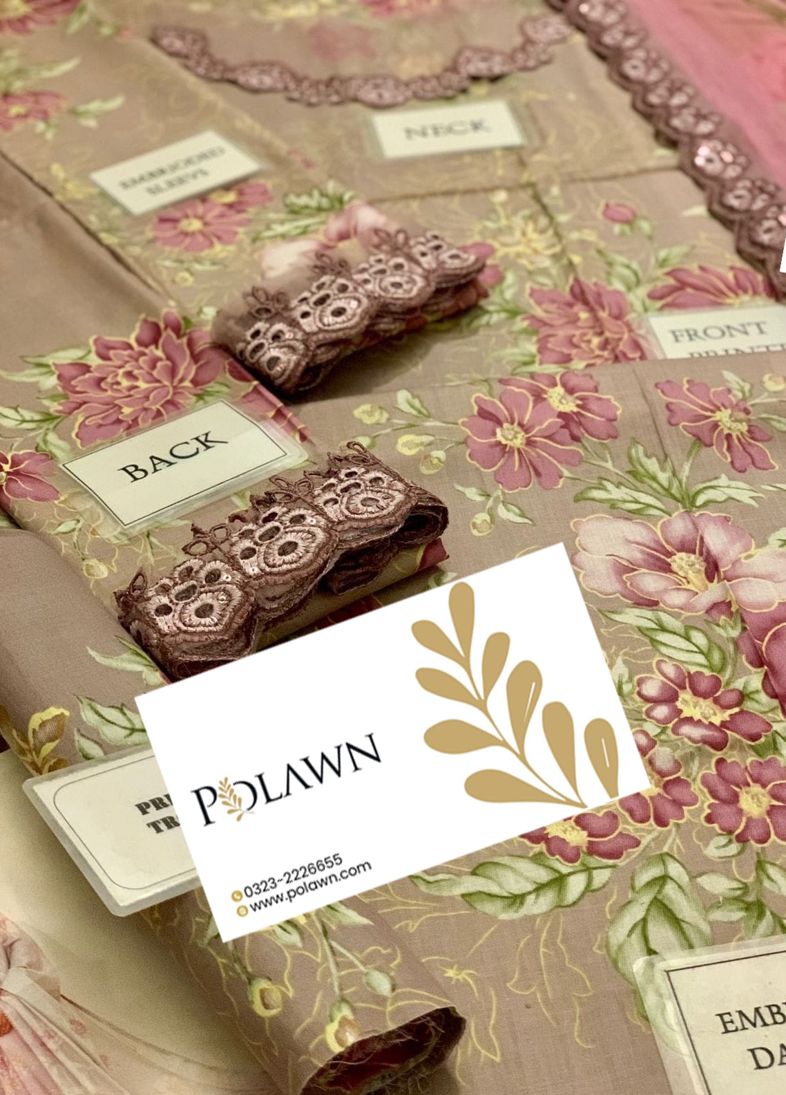 Embroidered Lawn 3 Piece Unstitched Suit IL-UE-392 - Summer Collection