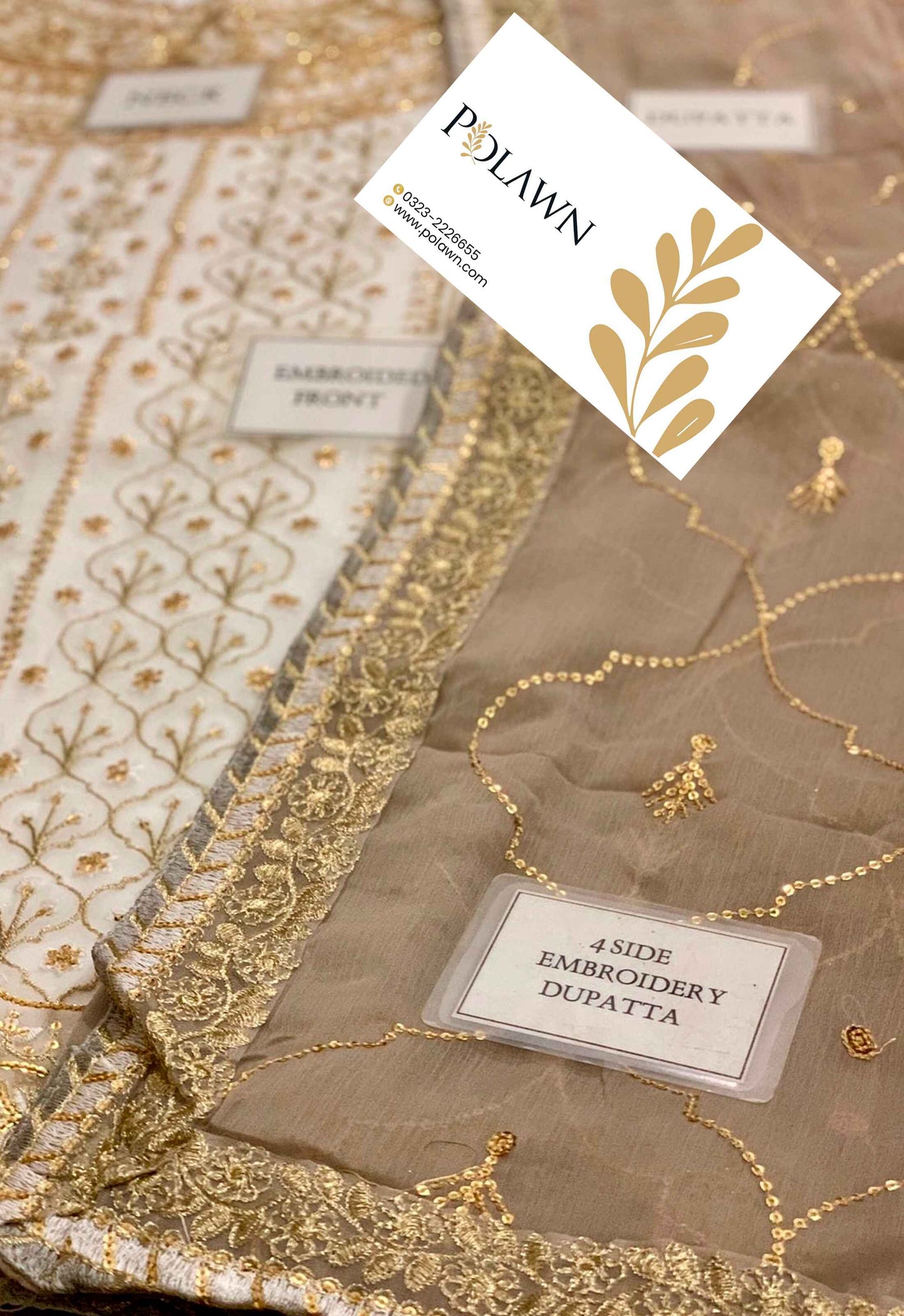 Embroidered Chiffon 3 Piece Unstitched Suit AJCF-D17-25 - Party Wear