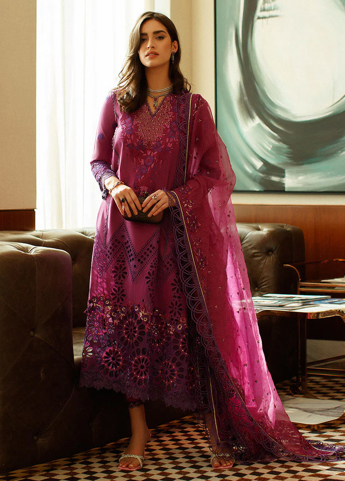Embroidered Lawn 3 Piece Unstitched Suit ML-MIRIAM-23 Summer Collection