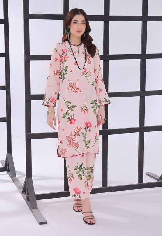 Polawn Printed Stitched 2 Piece Poly Lawn Suit PB-POLY LAWN-101-A - Basic Pret