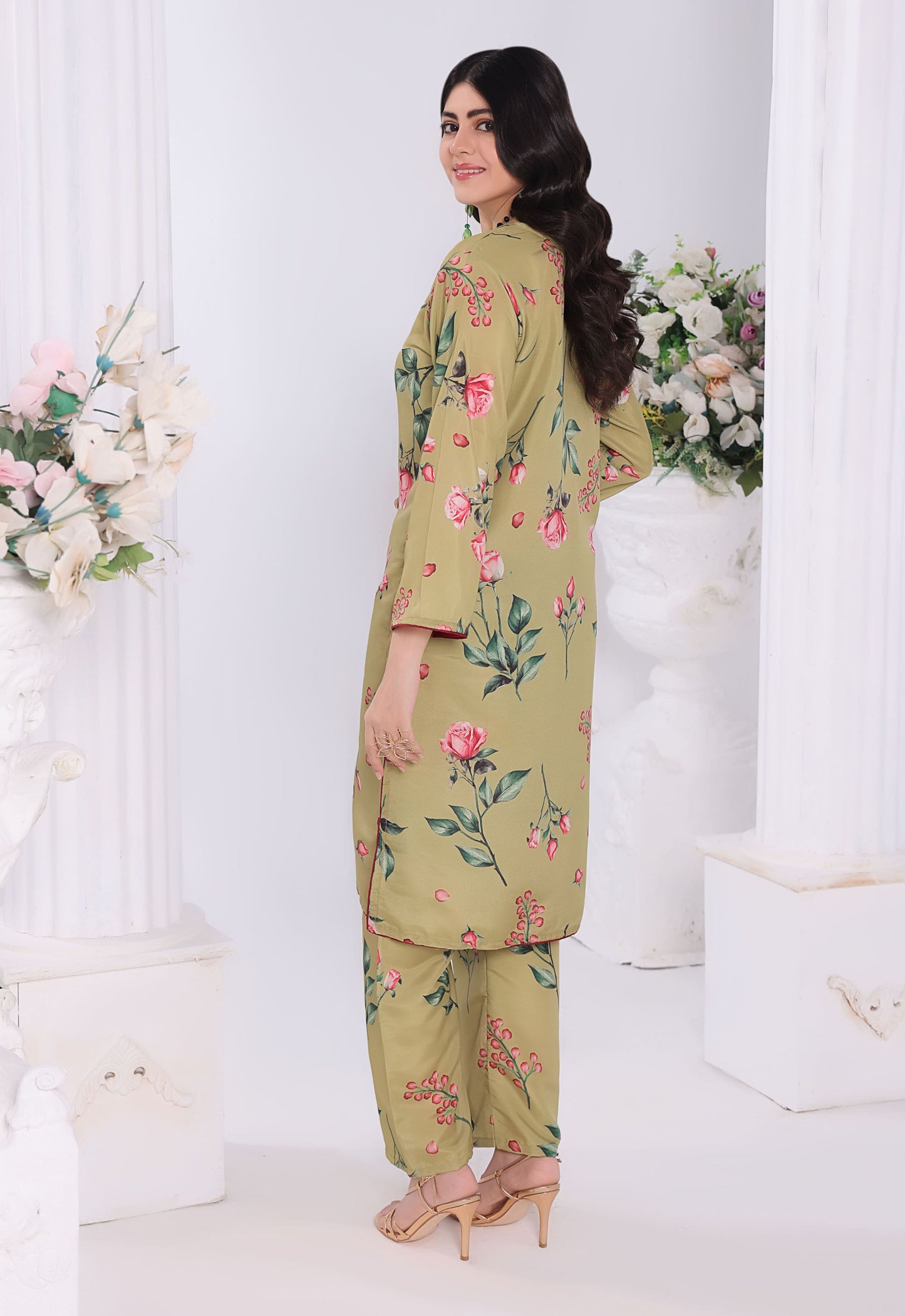 Polawn Printed Stitched 2 Piece Poly Lawn Suit PB-POLY LAWN-101-B - Basic Pret