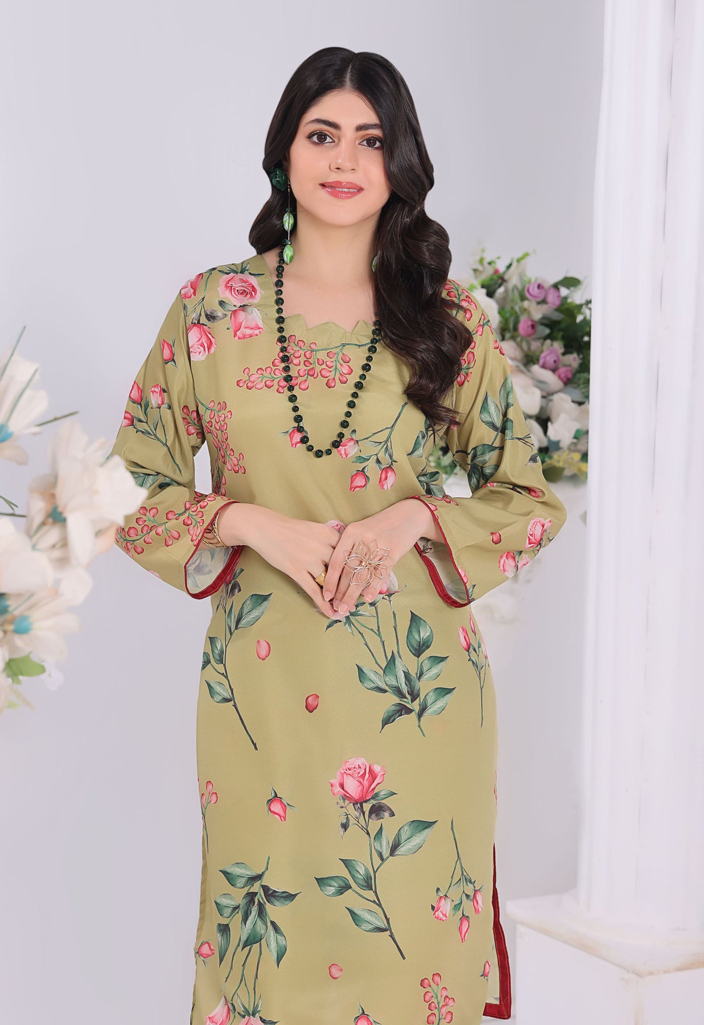 Polawn Printed Stitched 2 Piece Poly Lawn Suit PB-POLY LAWN-101-B - Basic Pret
