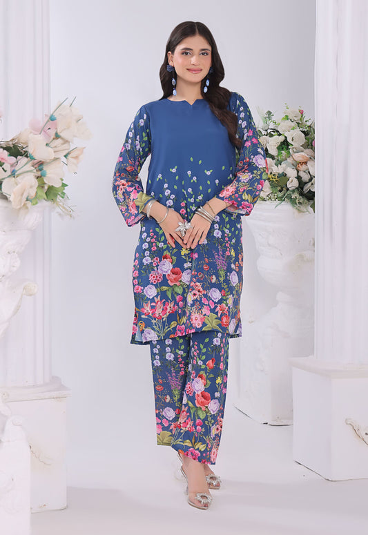 Polawn Printed Stitched 2 Piece Poly Lawn Suit PB-POLY LAWN-102-A - Basic Pret