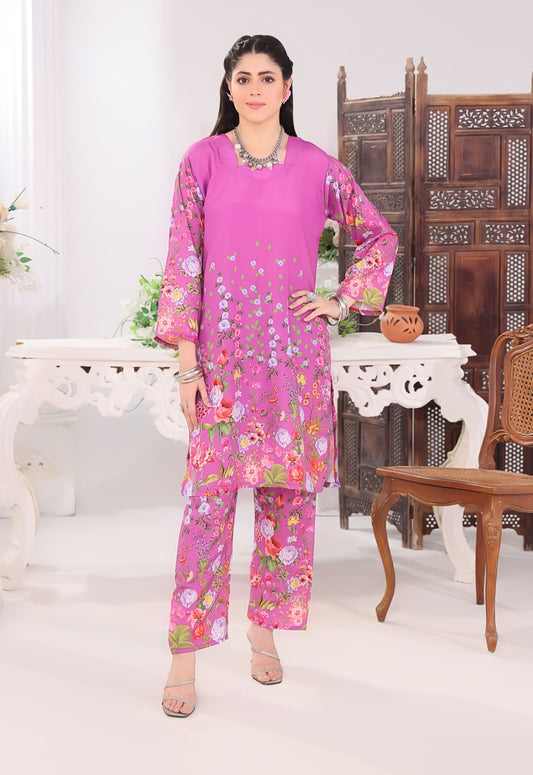 Polawn Printed Stitched 2 Piece Poly Lawn Suit PB-POLY LAWN-102-B - Basic Pret