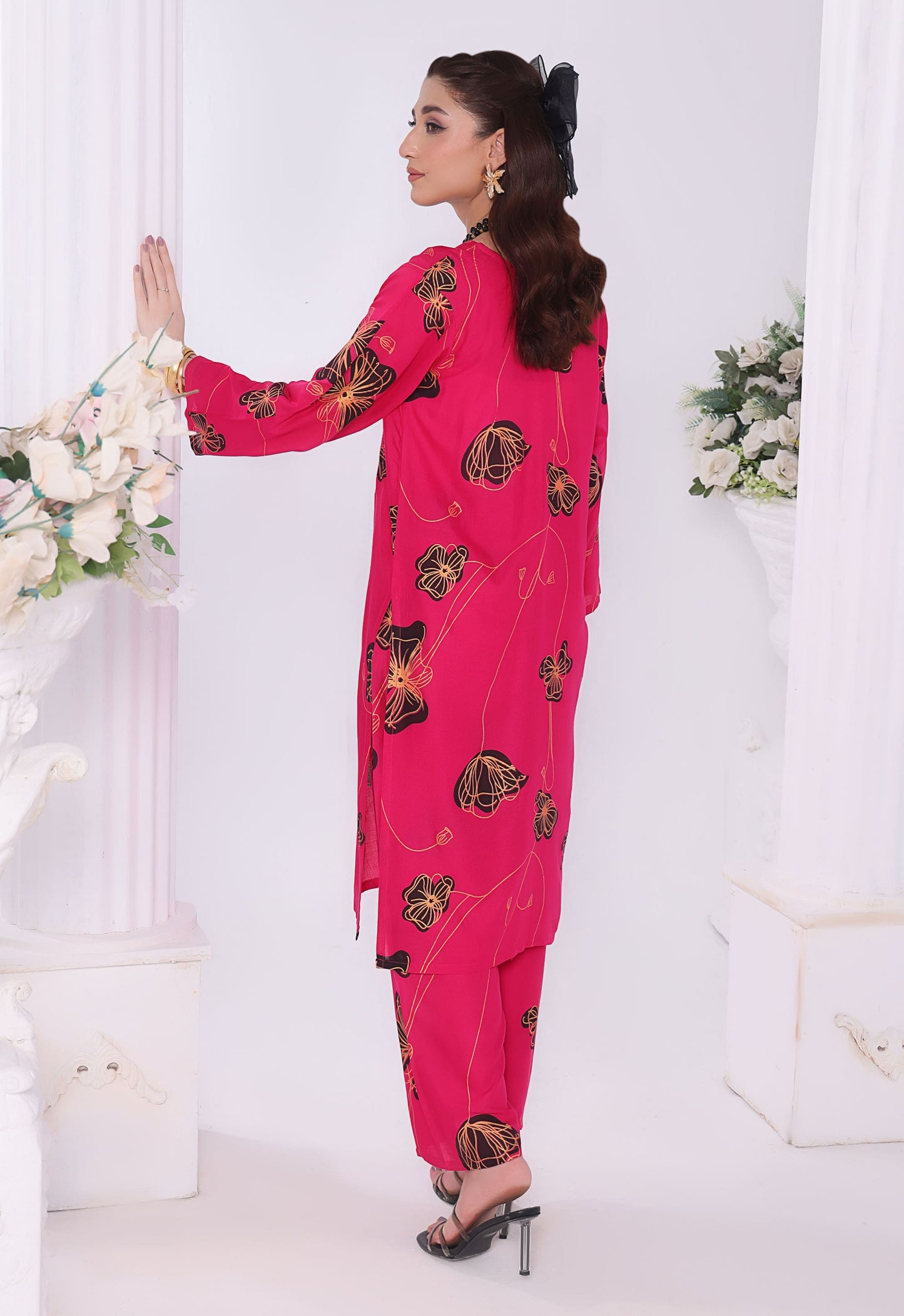 Polawn Printed Stitched 2 Piece Premium Linen Suit PB-LINEN-102 - Basic Pret
