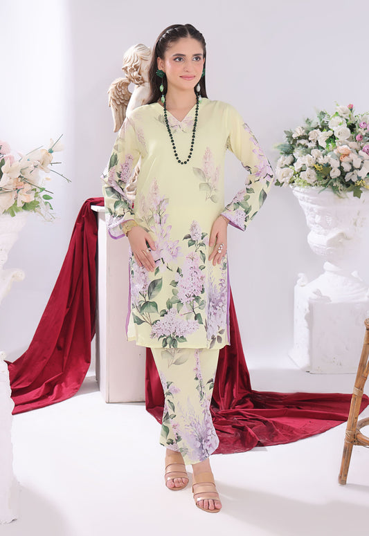Polawn Printed Stitched 2 Piece Poly Lawn Suit PB-POLY LAWN-103-A - Basic Pret