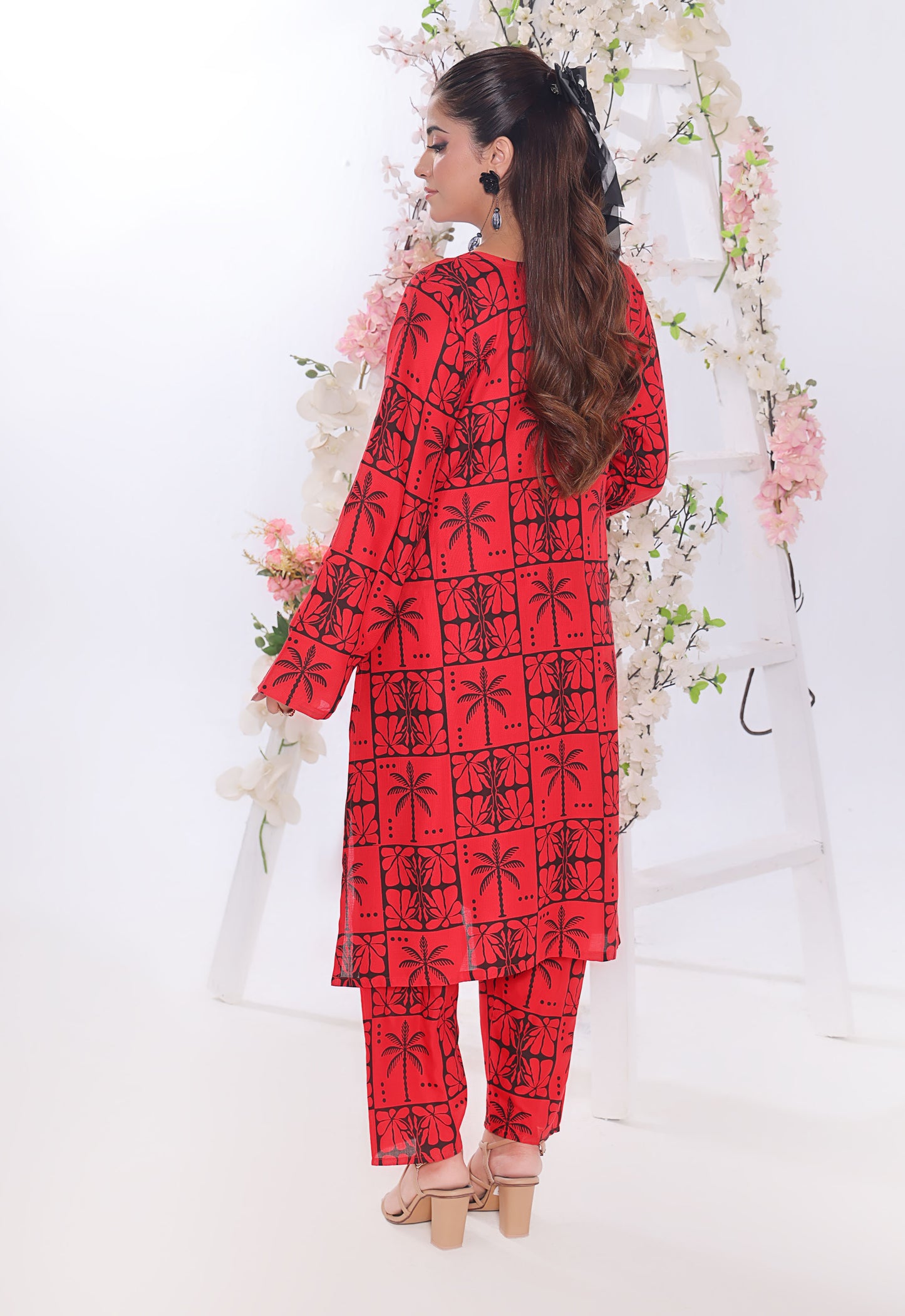 Polawn Printed Stitched 2 Piece Premium Linen Suit PB-LINEN-104 - Basic Pret