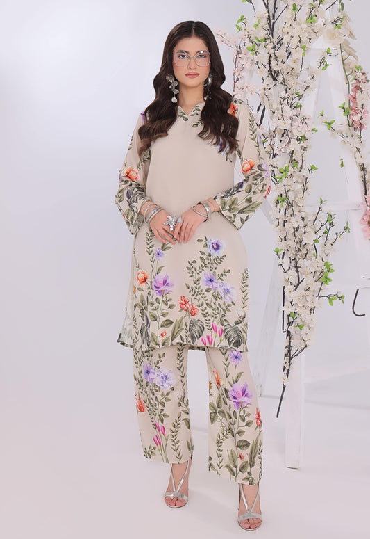 Polawn Printed Stitched 2 Piece Poly Lawn Suit PB-POLY LAWN-105-A - Basic Pret