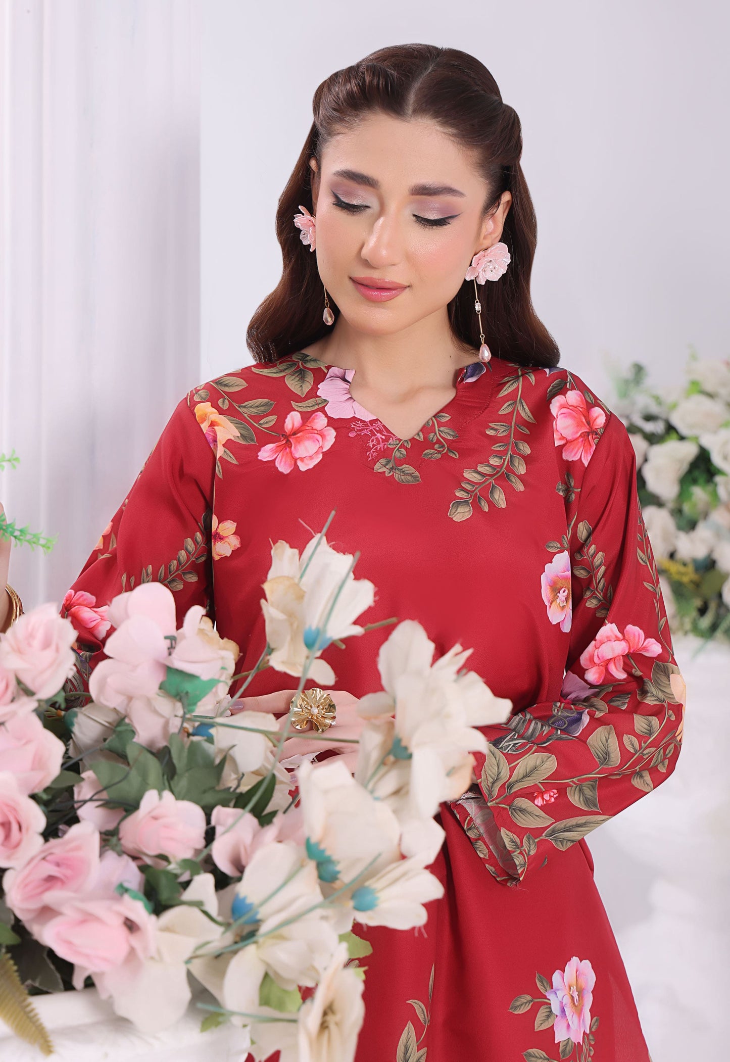 Polawn Printed Stitched 2 Piece Poly Lawn Suit PB-POLY LAWN-105-B - Basic Pret