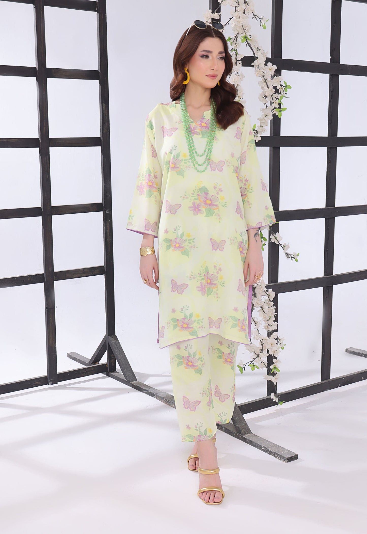 Polawn Printed Stitched 2 Piece Poly Lawn Suit PB-POLY LAWN-106 - Basic Pret