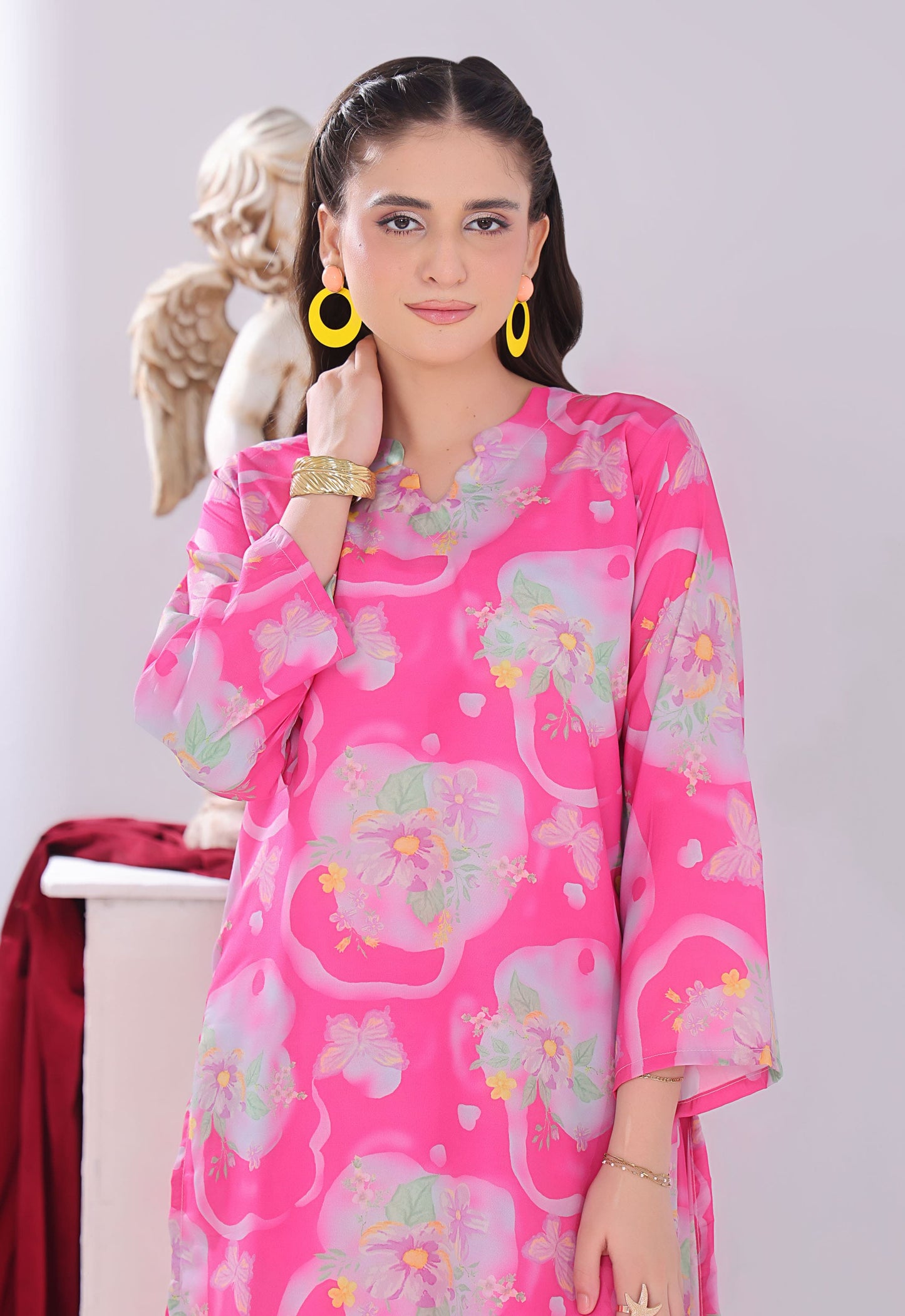 Polawn Printed Stitched 2 Piece Poly Lawn Suit PB-POLY LAWN-107 - Basic Pret