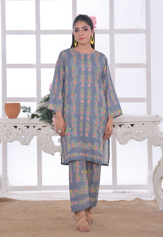 Polawn Printed Stitched 2 Piece Poly Lawn Suit PB-POLY LAWN-109 - Basic Pret