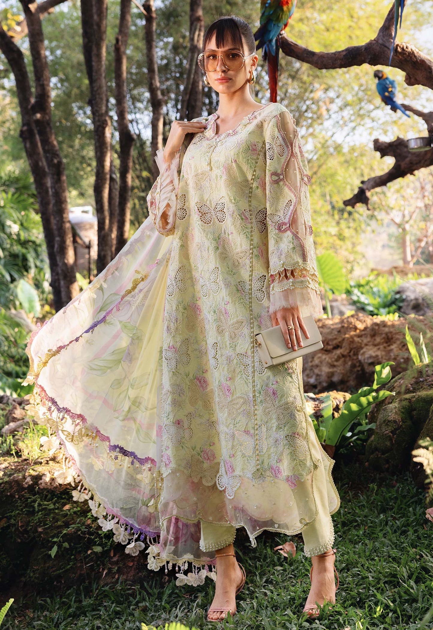 Embroidered Lawn 3 Piece Unstitched Suit MBL-MPT-2901-B-26 - Summer Collection