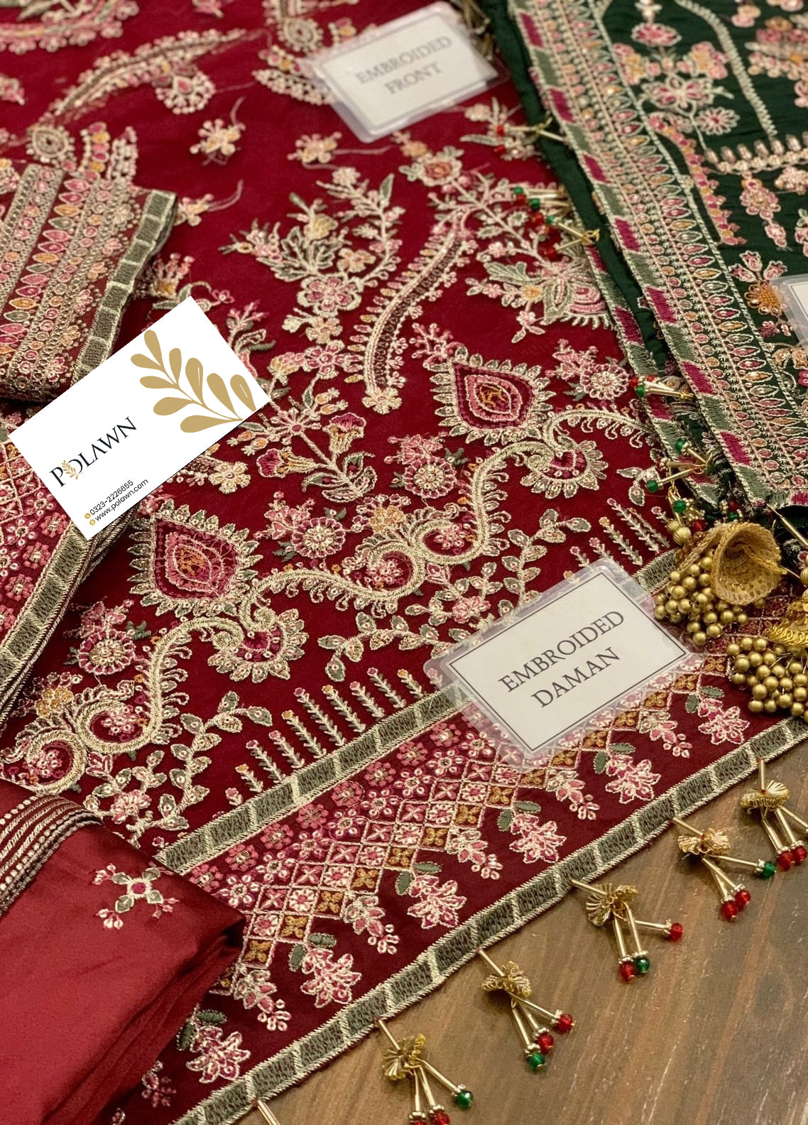Embroidered Unstitched 3 Piece Net Suit BC-CH10-07-Party Wear