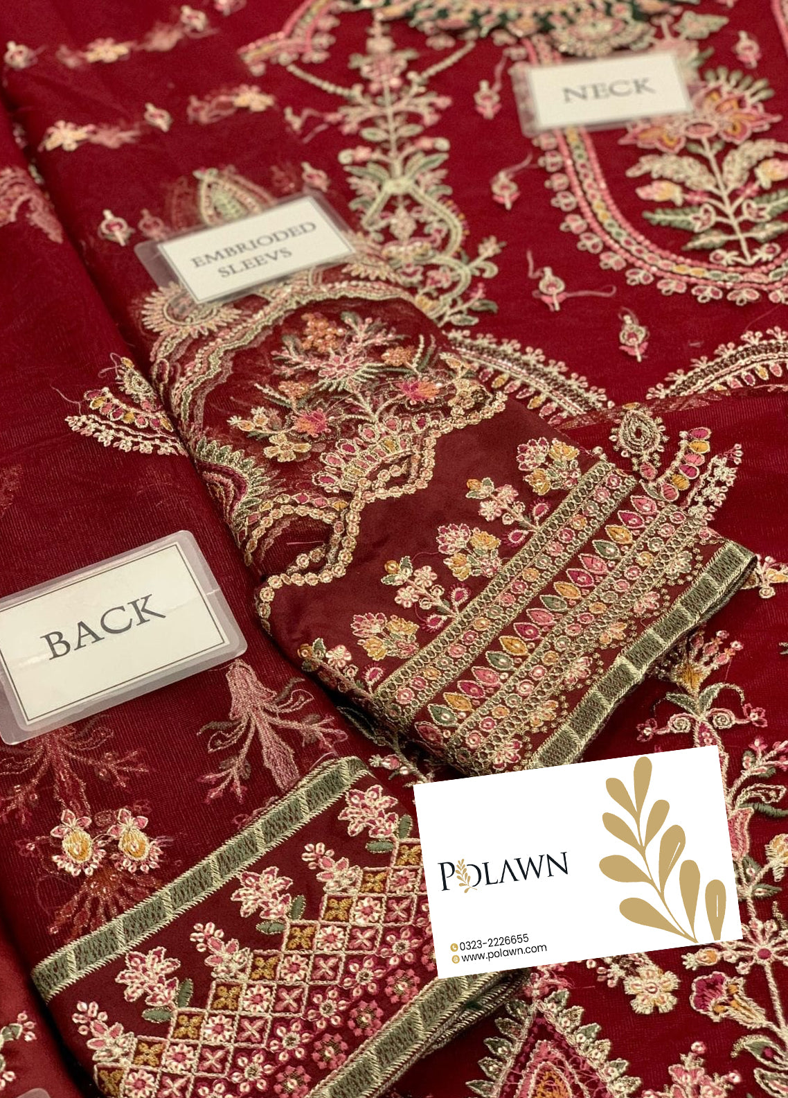 Embroidered Unstitched 3 Piece Net Suit BC-CH10-07-Party Wear