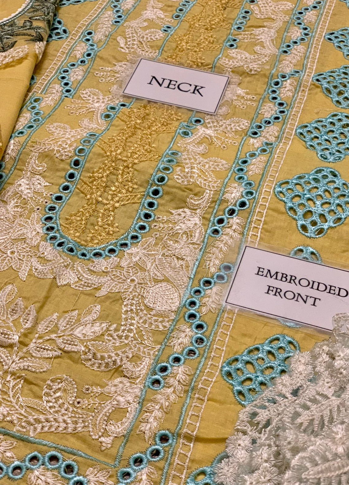 Embroidered Lawn 3 Piece Unstitched Suit CSSL-D05-A-AMBER-22 -Summer Collection