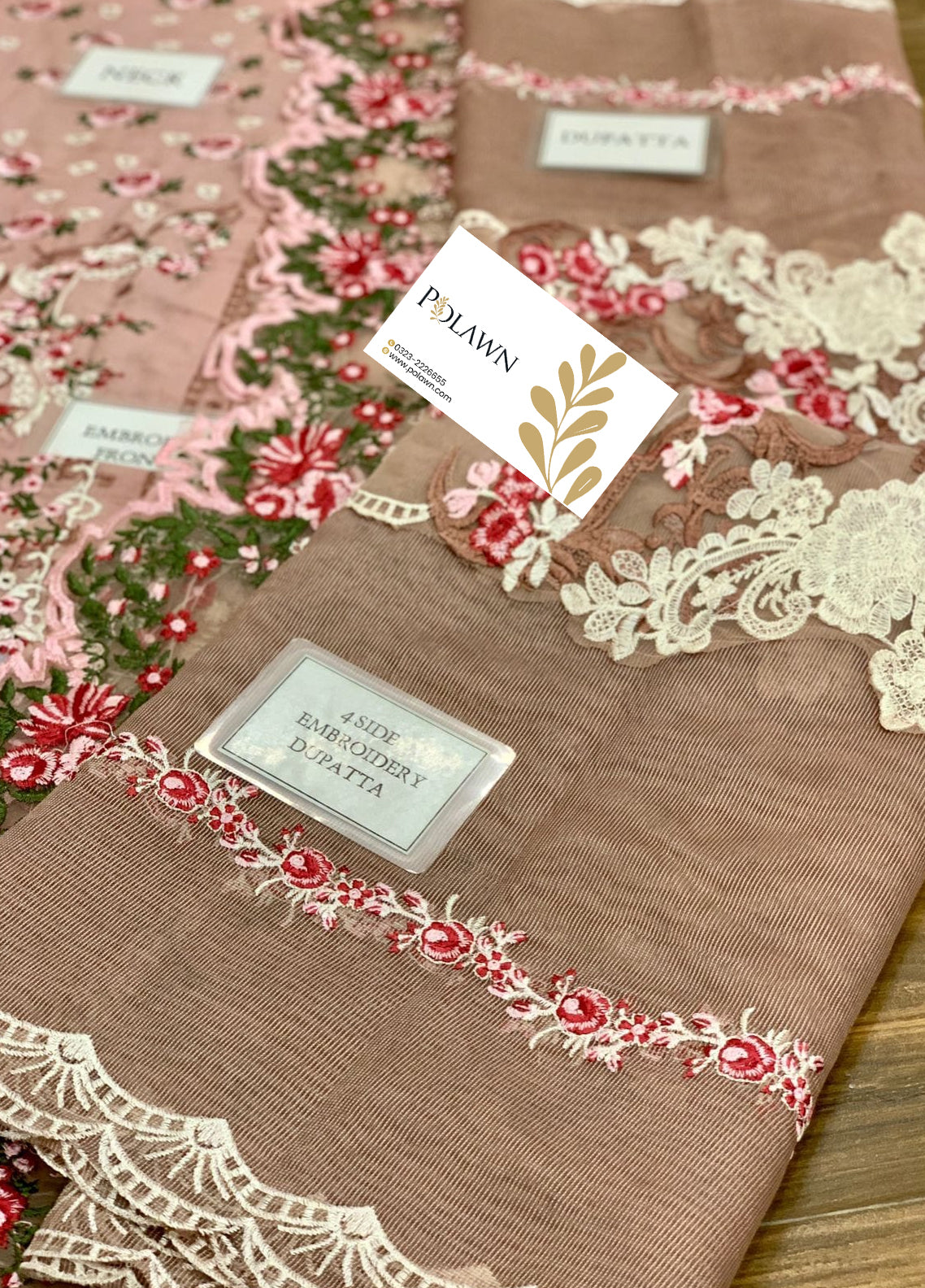 Embroidered Lawn 3 Piece Unstitched Suit EL-D03-A-MY-PINK-22-Summer Collection