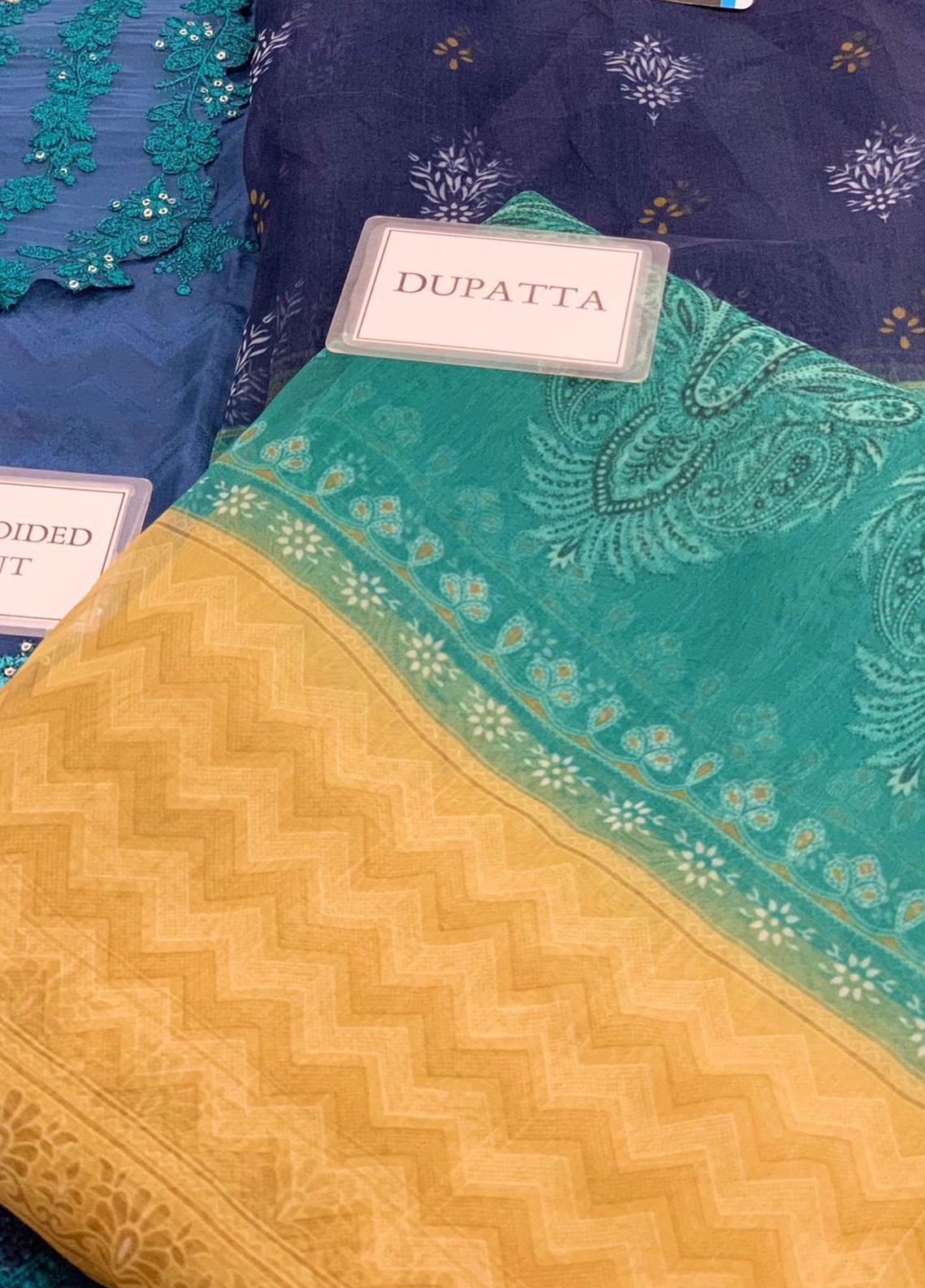 Embroidered  Lawn 3 Piece Unstitched Suit MBL-D-2215-B-22-Summer Collection