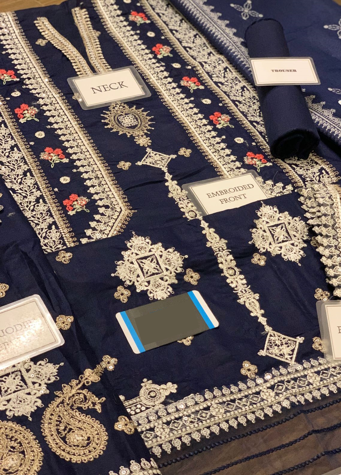 Embroidered Lawn 3 Piece Unstitched Suit QL-D03-RUA-22 Summer Collection