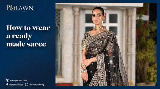 How to wear a ready-made saree