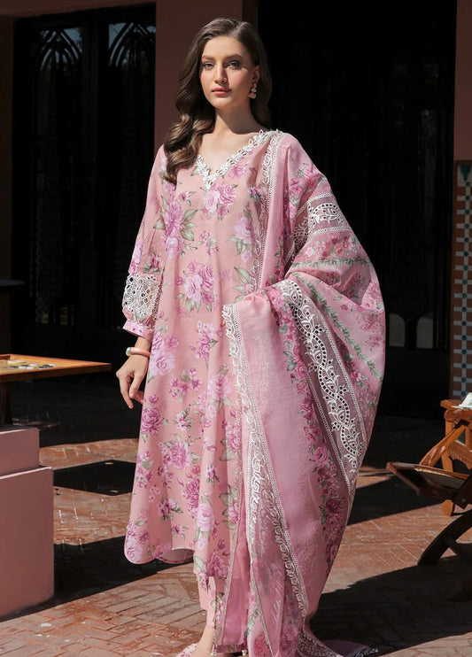 Embroidered Lawn 3 Piece Unstitched Suit BL-UF-315 - Summer Collection