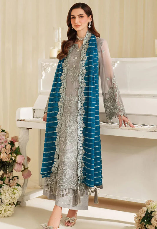 Embroidered Chiffon 3 Piece Unstitched Suit IPC-M-96-AMERIA - Party Wear