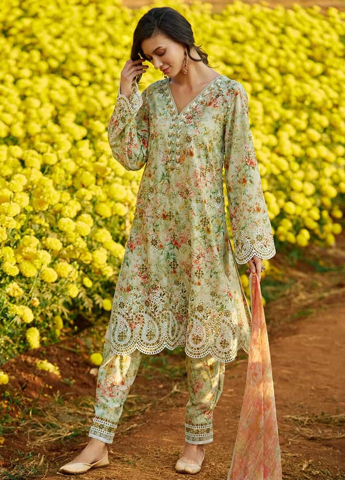 Embroidered Lawn 3 Piece Unstitched Suit IL-SEMRAH-24 - Summer Collection