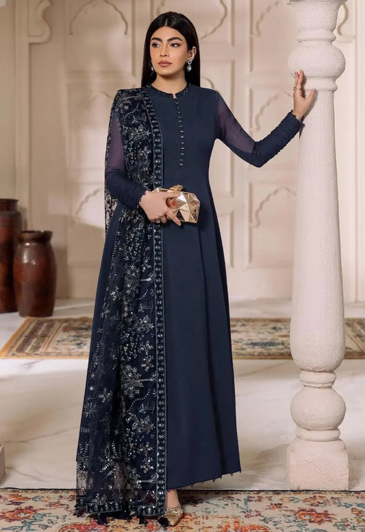 Embroidered Chiffon 3 Piece Unstitched Suit AC-RTW-1012-12 - Party Wear