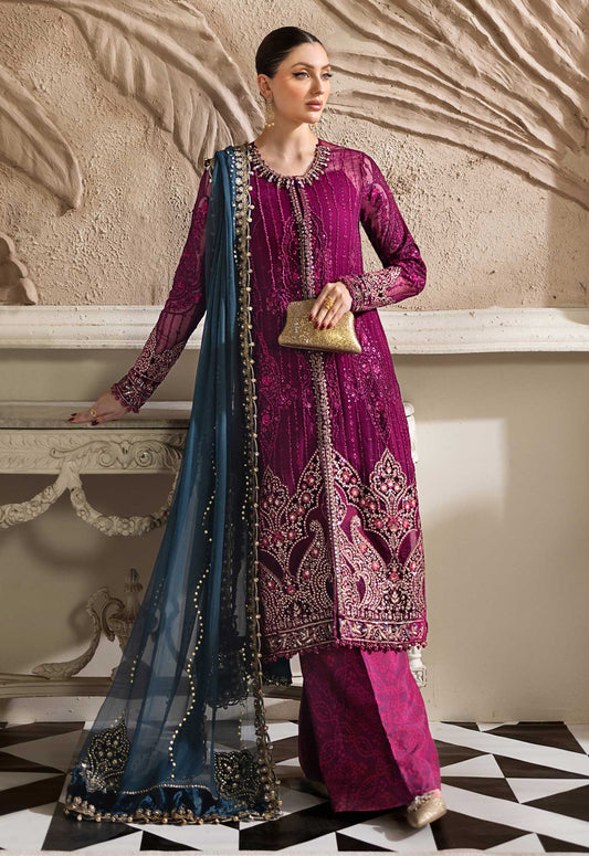 Embroidered Chiffon 3 Piece Unstitched Suit MBC-MPC-25-102 - Party Wear