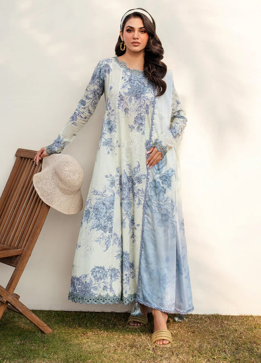 Embroidered Lawn 3 Piece Unstitched Suit IL-UE-390 - Summer Collection
