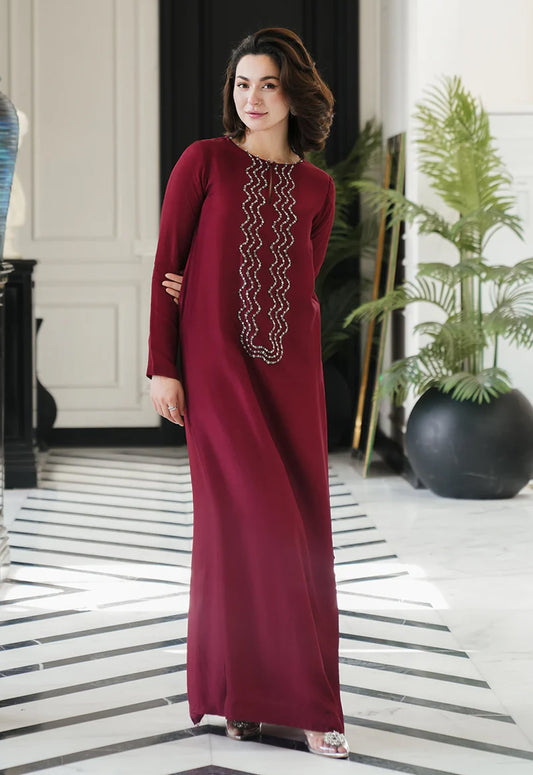 Printed Silk 3 Piece Unstitched Suit Chameuse-LL-Samaal Long-24 - Party Wear
