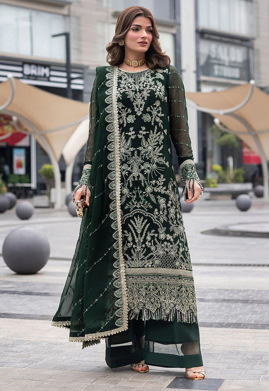 Embroidered Chiffon 3 Piece Unstitched Suit SC-CT 25004-25 - Party Wear