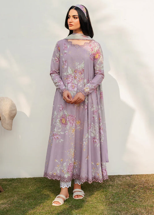 Embroidered Lawn 3 Piece Unstitched Suit IIL-UE-392 - Summer Collection
