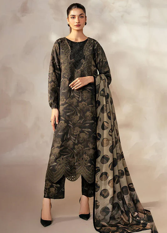 Embroidered Lawn 3 Piece Unstitched Suit BL-UF-4030 - Summer Collection