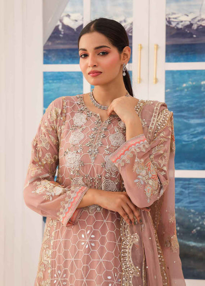 Shehnai By Polawn Embroidered Stitched 3 Piece Chiffon Suit PD-24-1005 - Ready to Wear