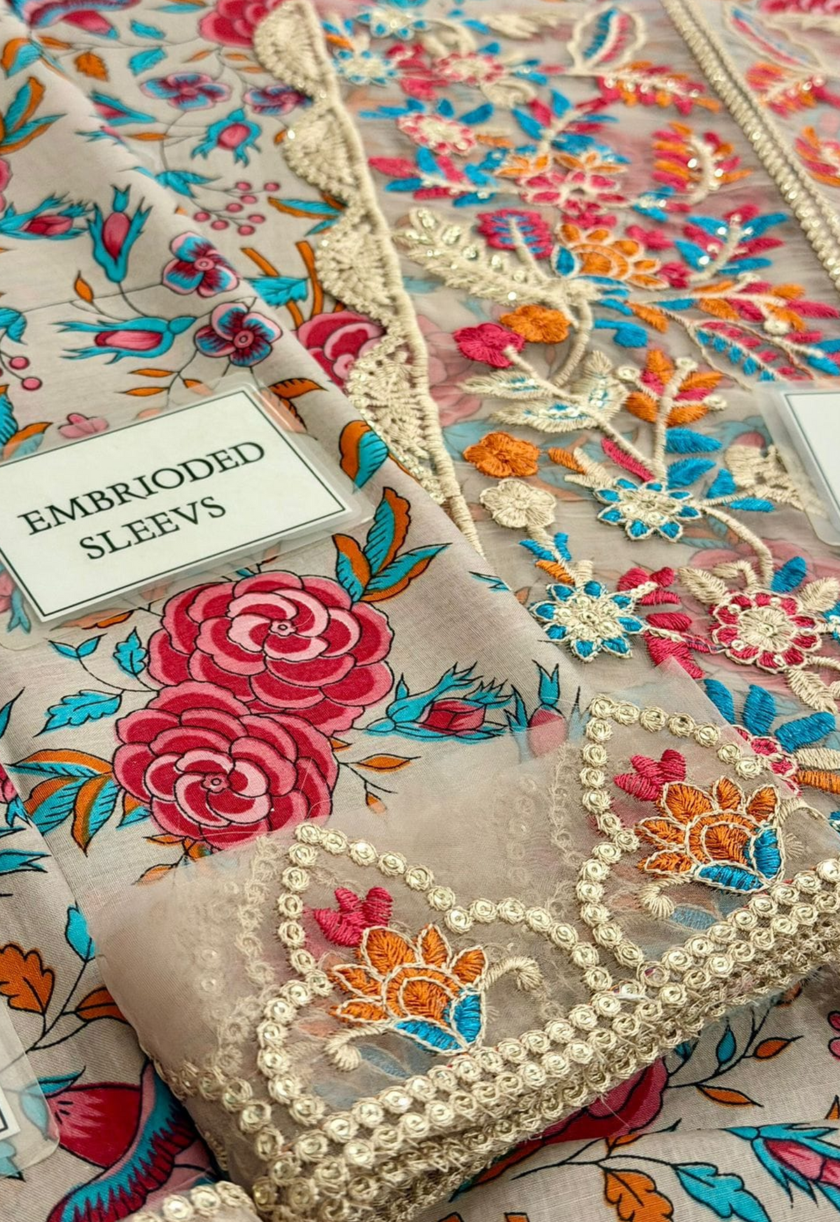 Embroidered Lawn 3 Piece Unstitched Suit ACL-EID-08 - Summer Collection