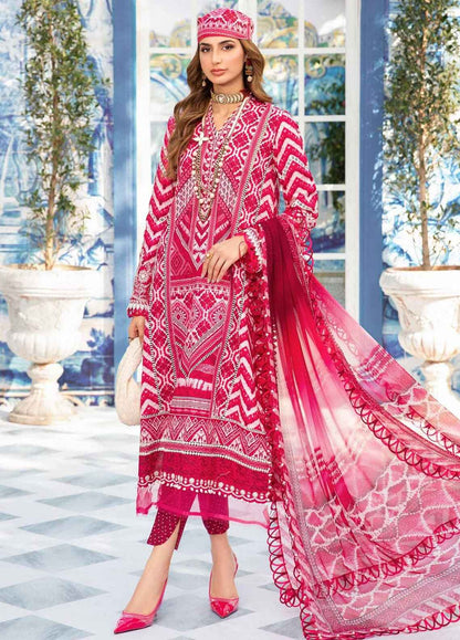 Embroidered Lawn 3 Piece Unstitched Suit MBL-MPT-2208-A-24 - Summer Collection