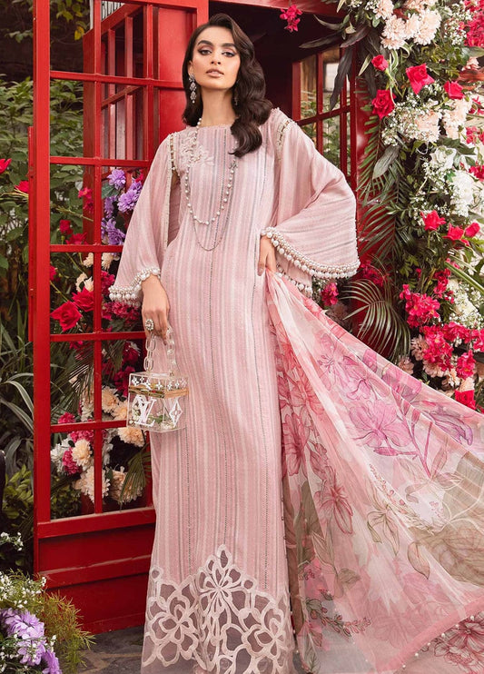 Embroidered Lawn 3 Piece Unstitched Suit MBL-MPT-2108-B-24 - Summer Collection