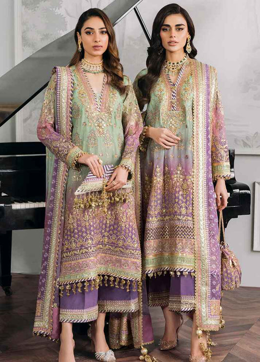 Embroidered Chiffon 3 Piece Unstitched Suit BC-CH12-08 - Party Wear