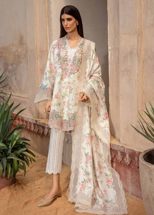 Embroidered Lawn 3 Piece Unstitched Suit CRWP-05-24 - Summer Collection