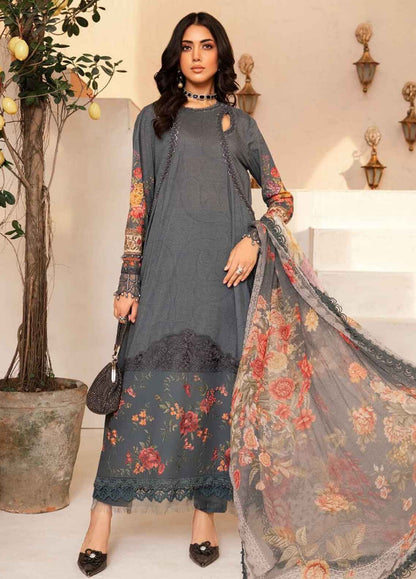 Embroidered Lawn 3 Piece Unstitched Suit MBL-MPT-2202-B-24 - Summer Collection