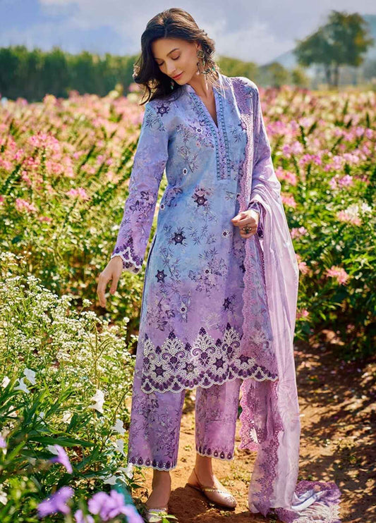 Embroidered Lawn 3 Piece Unstitched Suit IL-AIMAH-24 - Summer Collection