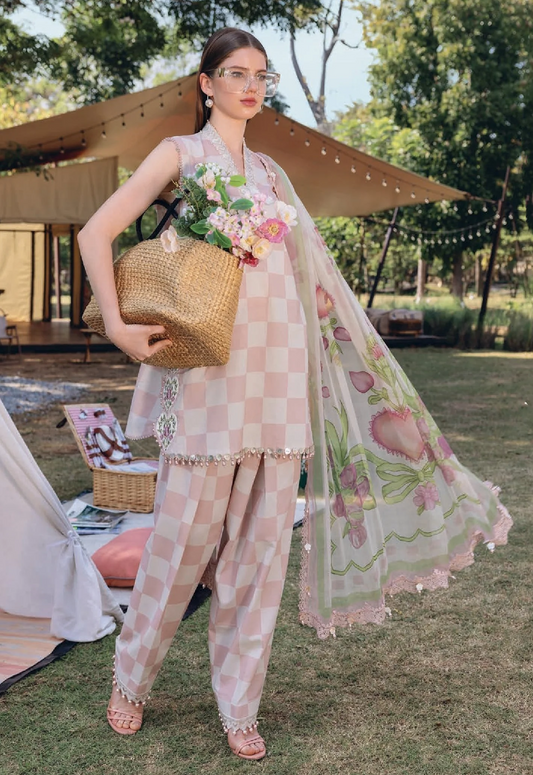 Embroidered Lawn 3 Piece Unstitched Suit MBL-MPT-2906-A-26 - Summer Collection