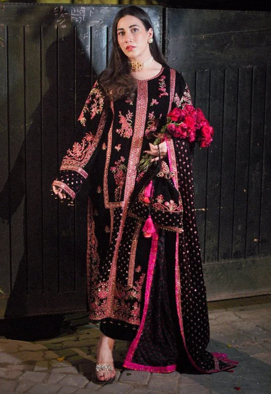 Embroidered Lawn 3 Piece Unstitched Suit ACL-HU-7007 - Summer Collection